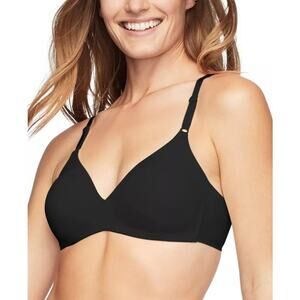 Warners Women's Underarm-Smoothing Comfort Wireless T-Shirt Bra SZ 40B Black NWT